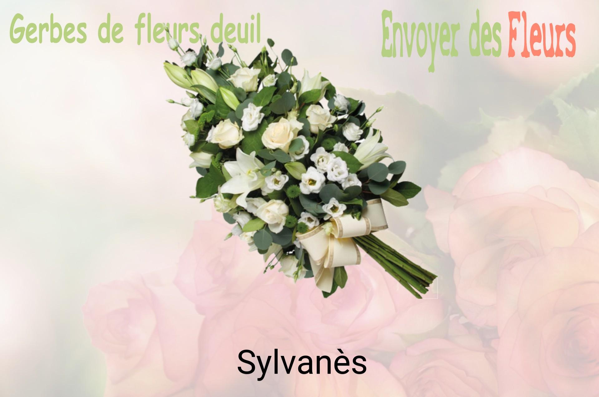 Gerbe de fleurs de deuil livrée à Sylvanès